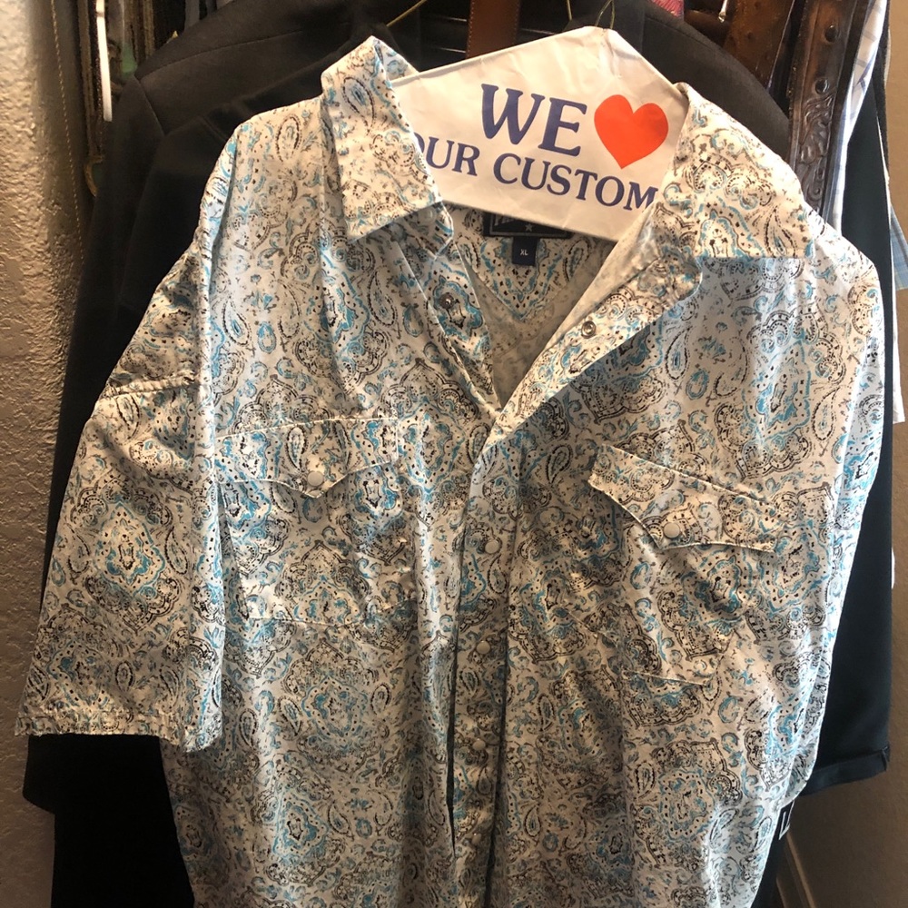 Panhandle short sleeve pearl snap shirt